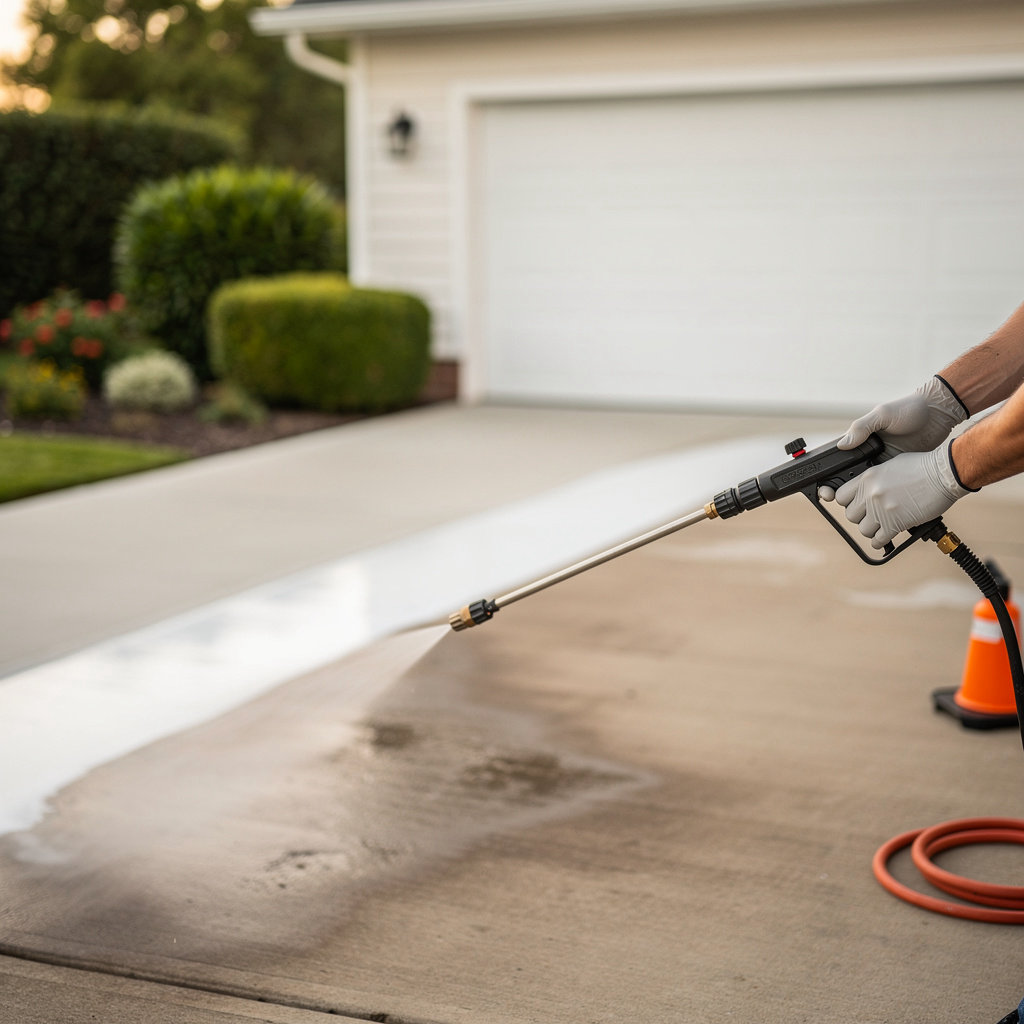 Gwinnett Pressure Pros professional exterior cleaning service - clean home exterior in Lawrenceville GA
